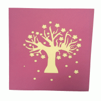 pop-up paradijs boom kaart